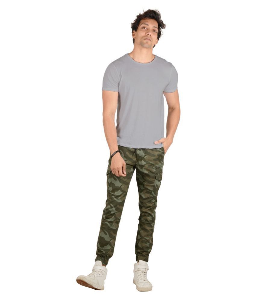 joggers olive green