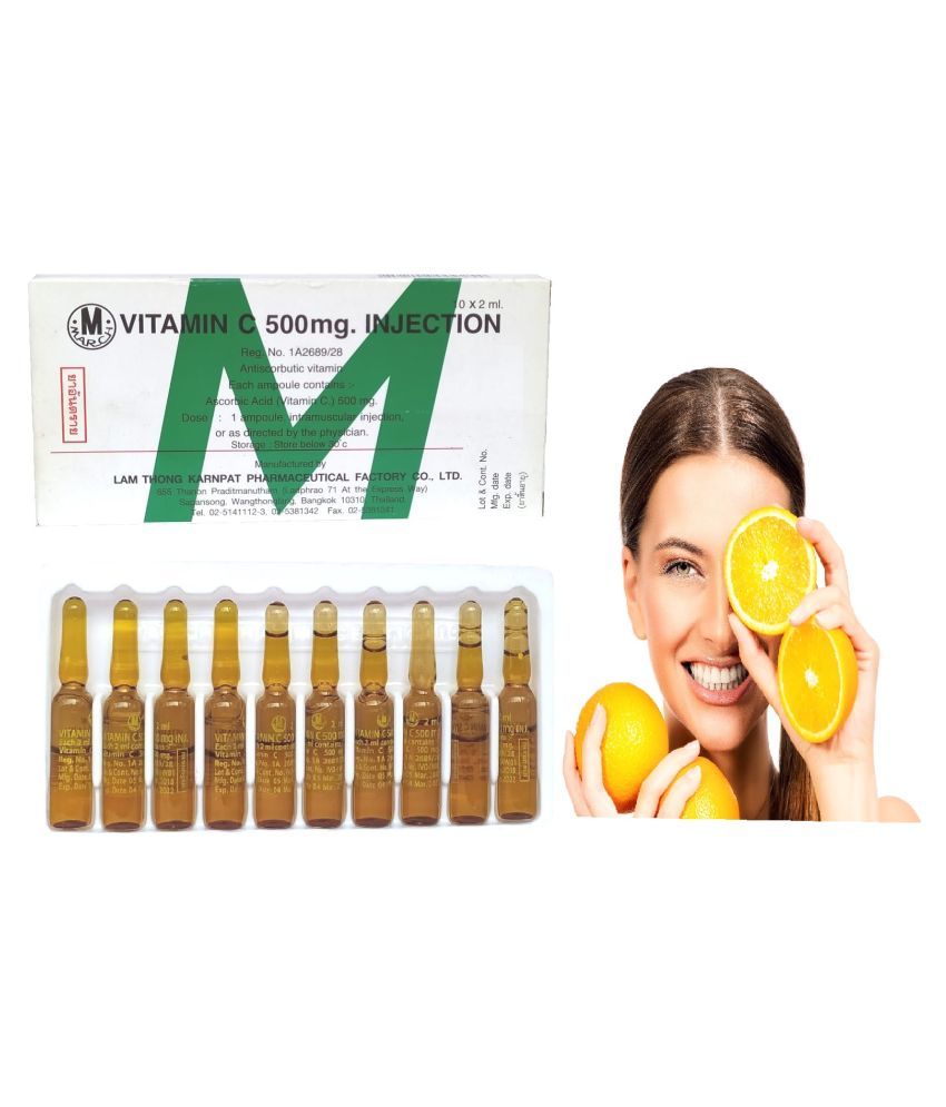 Vitamin C Injection for Healthy Skin, Wound Healing Liquid 500 mg Buy