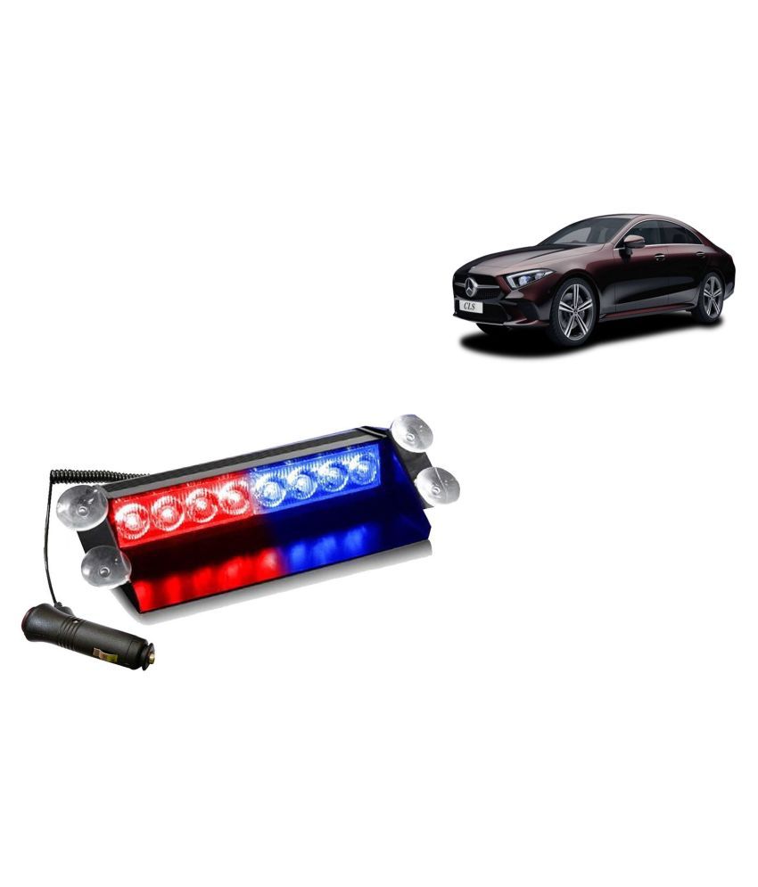 MADMEX 8 LED Red Blue Police Flasher Light  for Mercedes-Benz CLS New