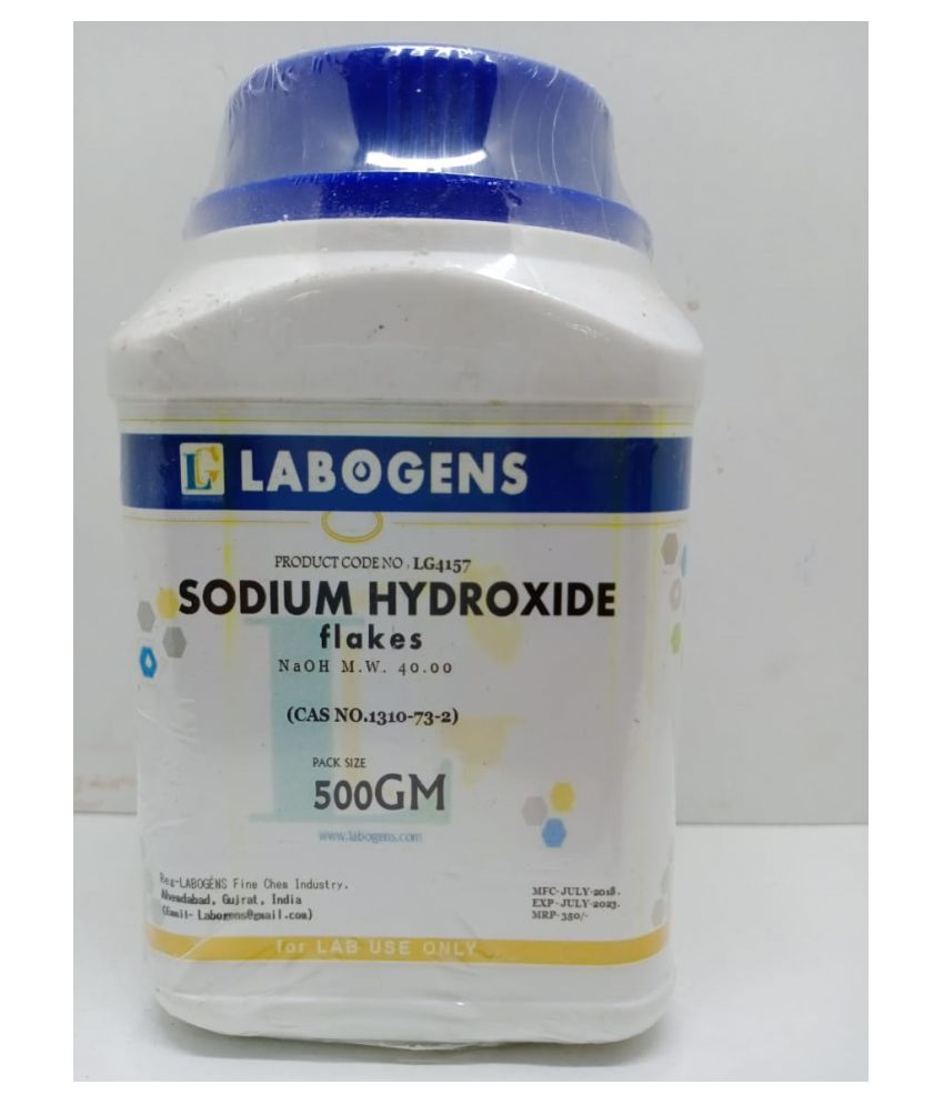 SODIUM HYDROXIDE flakes (CAS NO.1310732) 500 GM Buy Online at Best