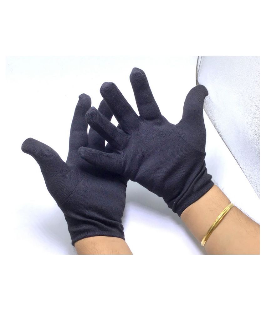 COTTON BLACK HAND GLOVES: Buy COTTON BLACK HAND GLOVES Online at Low ...