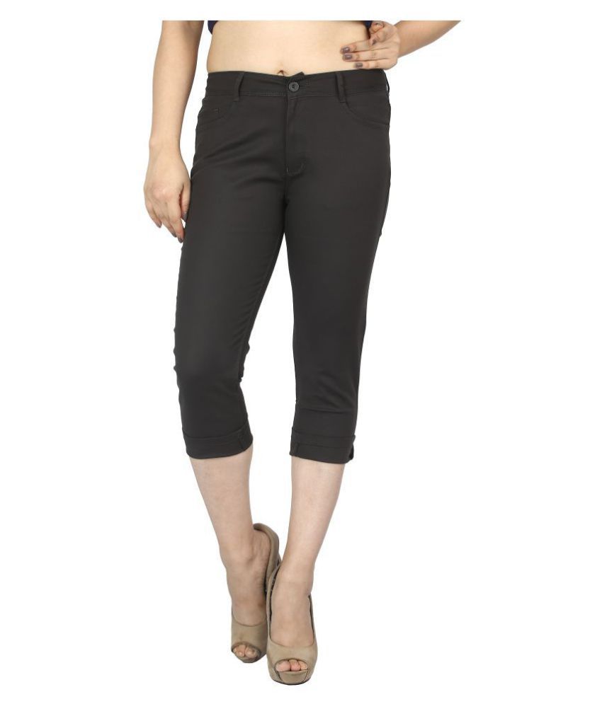 Buy FCK-3 Cotton Hot Pants - Gray Online at Best Prices in India - Snapdeal