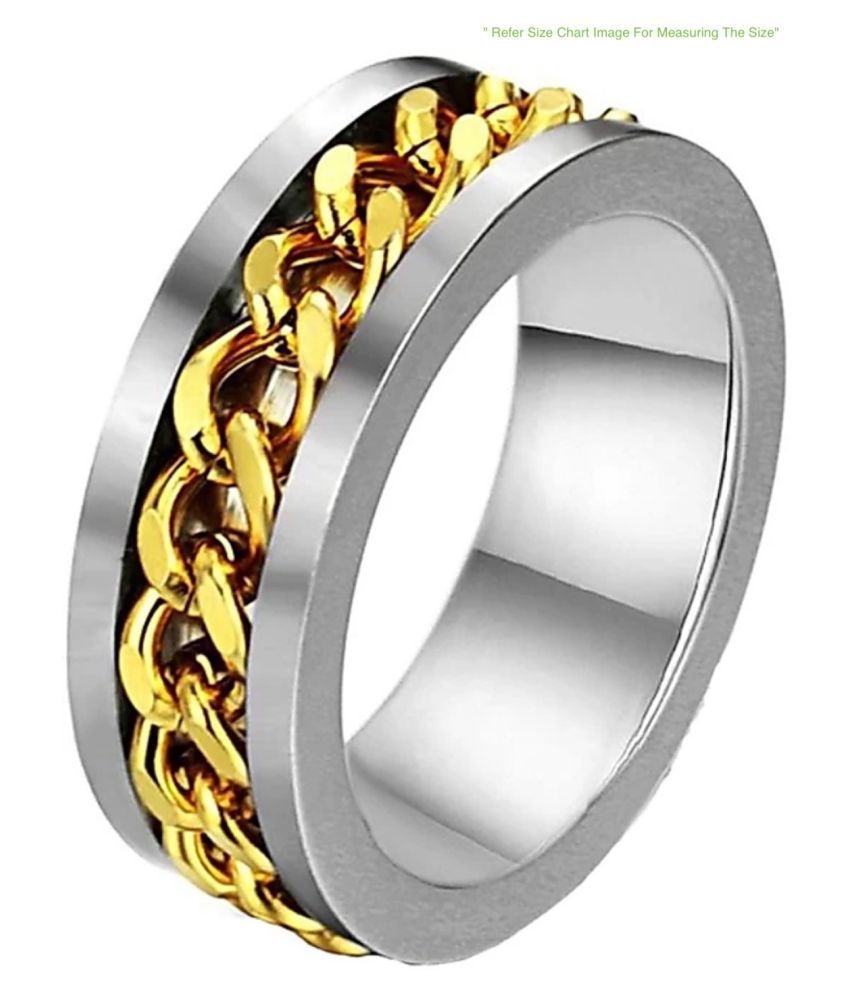 mens stainless steel rings amazon