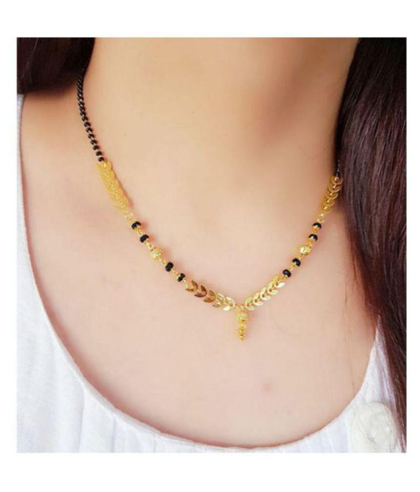     			gold plated mangalsutra