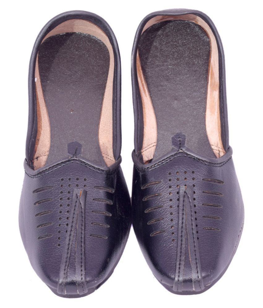 RAJASTHANI JUTI Black Jutti Buy RAJASTHANI JUTI Black Jutti Online at