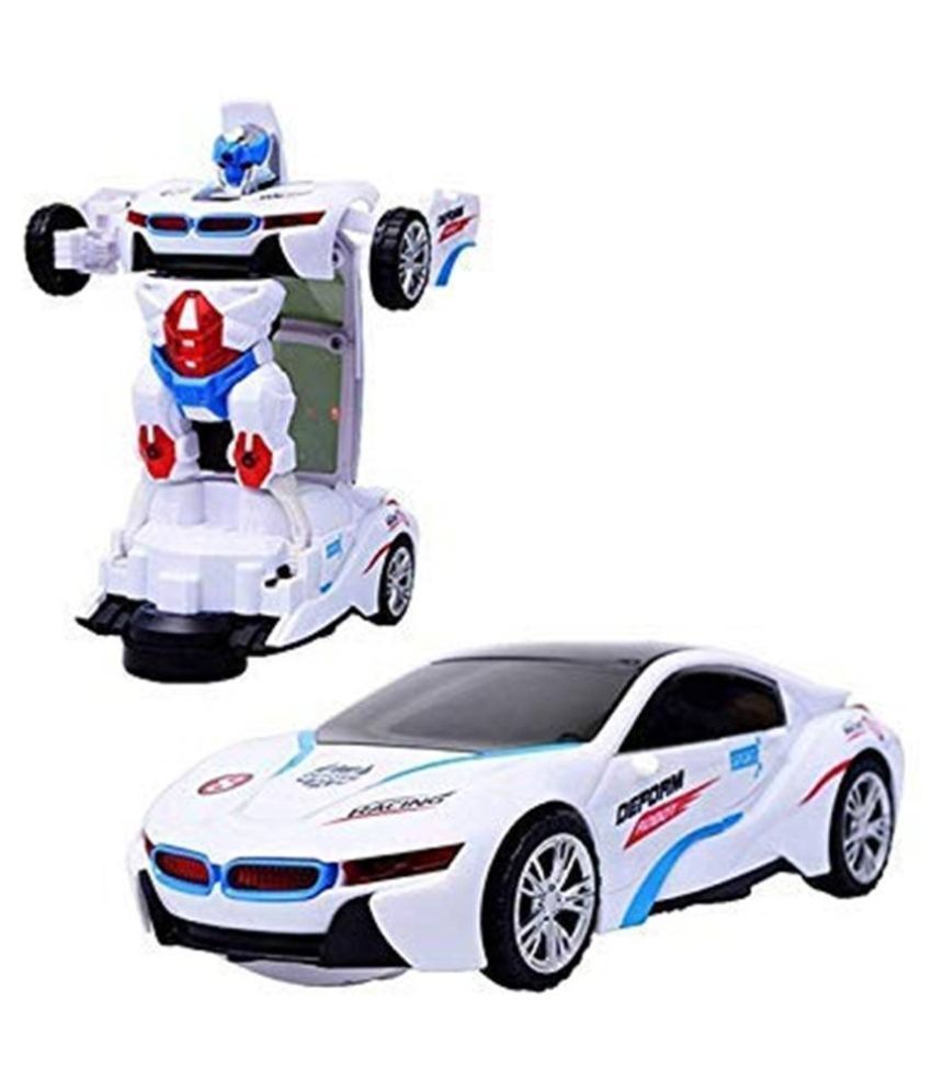 Toy Central latest 2 in 1 Transform Robot Races Car Toy with Bright