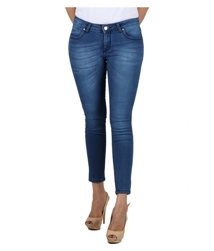 Buy CIAO GRAZIA Denim Lycra Jeans - Blue Online at Best Prices in India ...