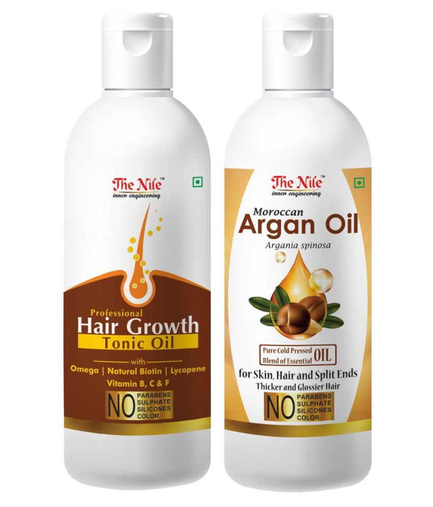     			The Nile Hair Tonic 150 ML + Argan Oil 200 ML Hair Growth Oil 350 mL Pack of 2