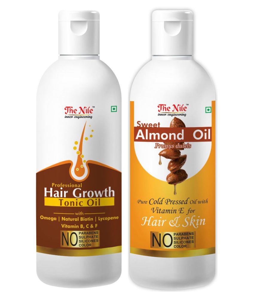     			The Nile Hair Tonic 150 ML + Almond Oil 200 ML Hair Growth Oil 350 mL Pack of 2