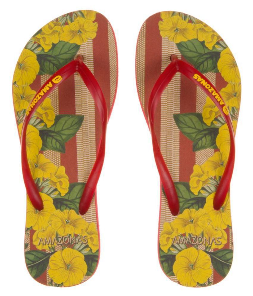 AMAZONAS Red Slippers Price in India- Buy AMAZONAS Red Slippers Online ...