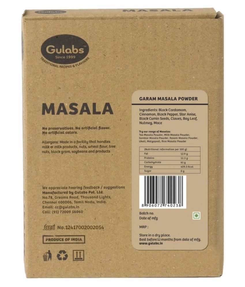 Gulabs Garam Masala Powder 100 gm Buy Gulabs Garam Masala Powder 100
