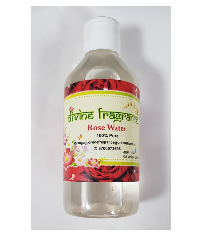 Divine Fragrances DIVINE FRAGRANCE ROSE WATER Skin Tonic 200 mL: Buy ...