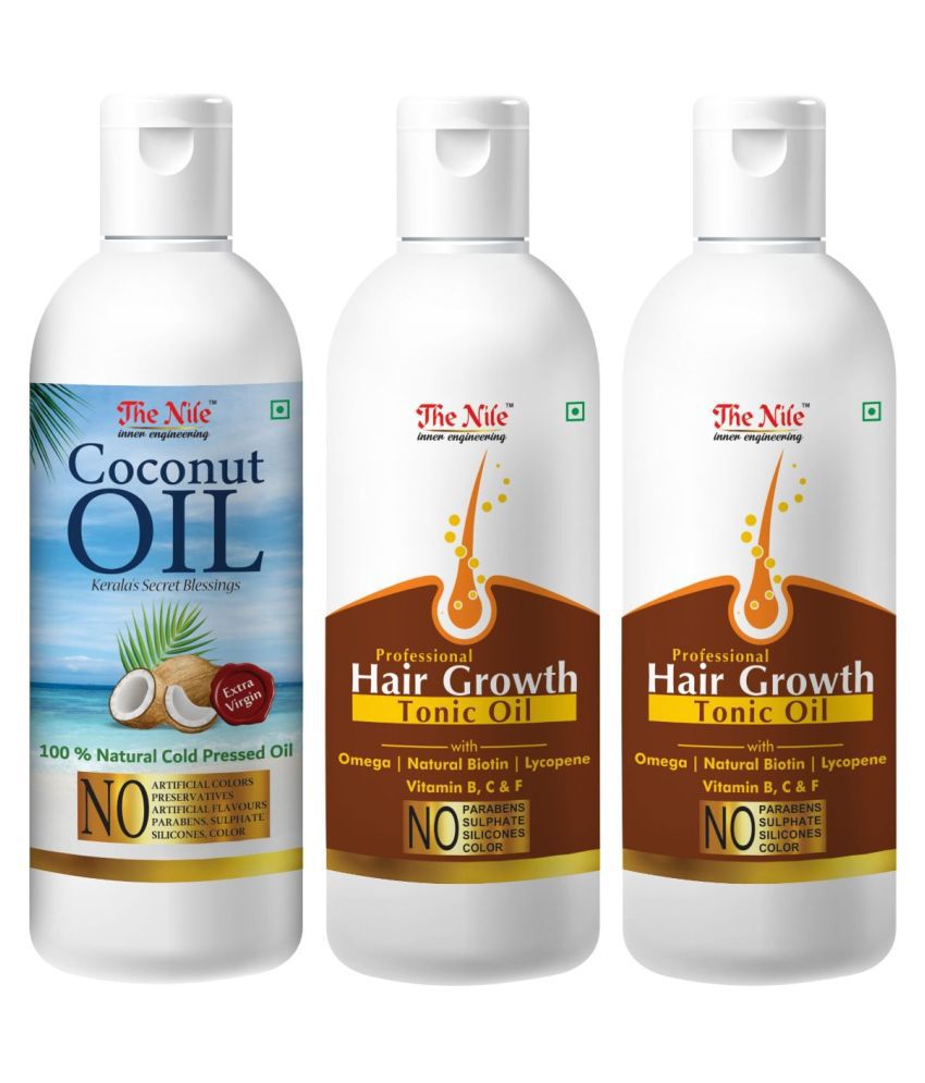     			The Nile Hair Tonic  100 ML X 2 + Coconut Oil 100 Ml 300 mL Pack of 3