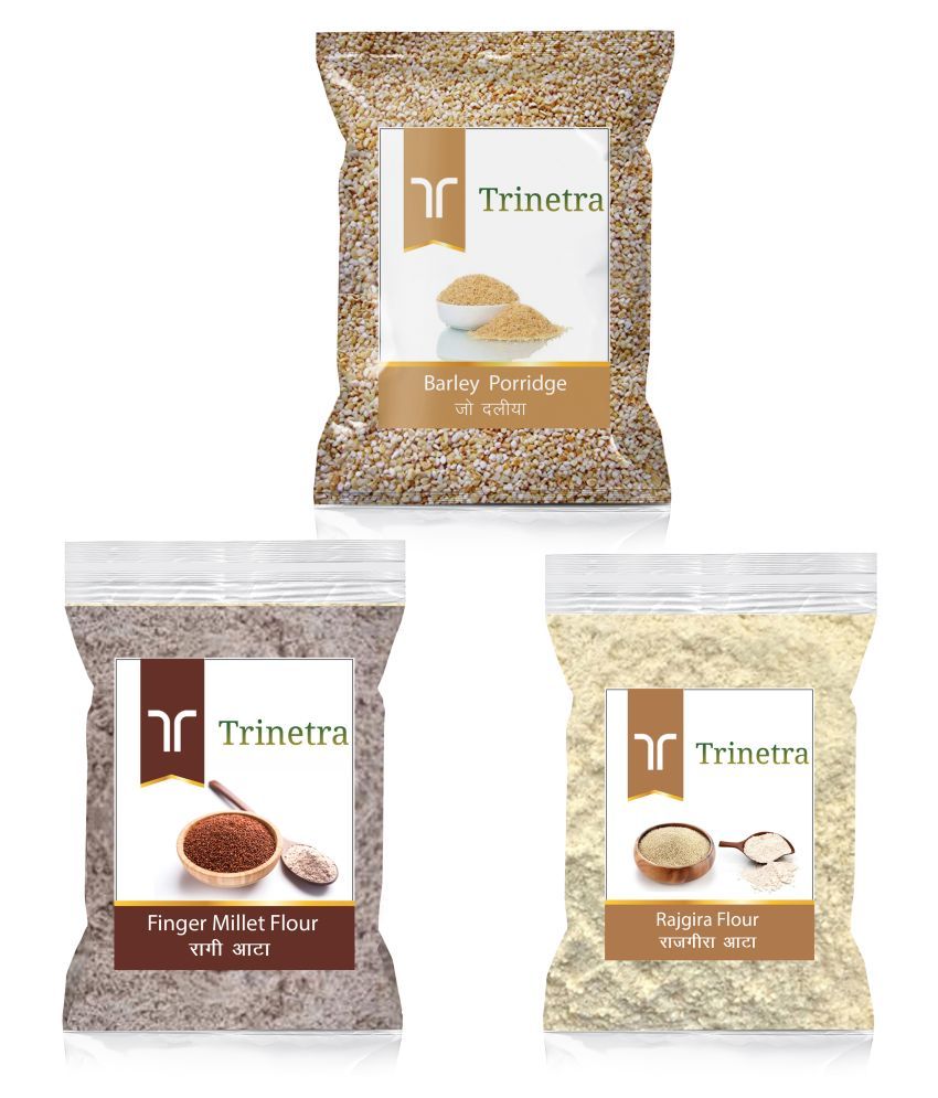 Finger Millet Flour(1KG)+Barley Porridge(1KG)+Rajgira Flour