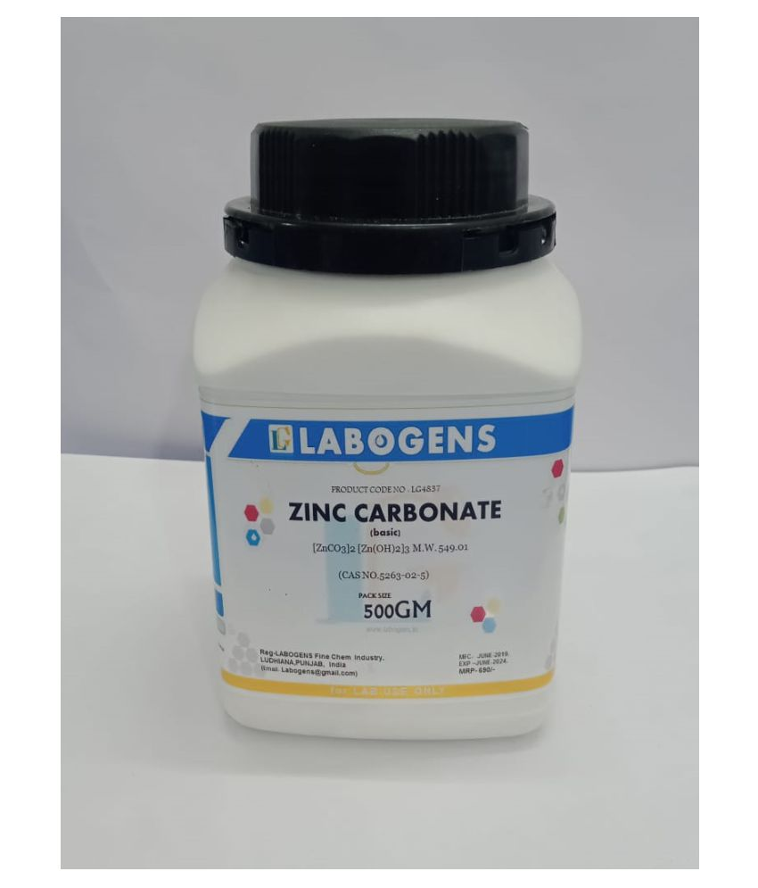 ZINC CARBONATE (basic) (CAS NO.5263025) 500 GM Buy Online at Best