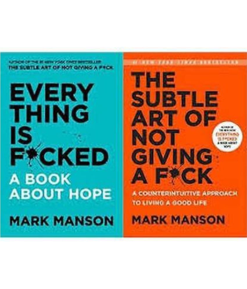     			SET OF 2(TWO)SELF-HELP BOOK-The Subtle Art Of Not Giving A F*ck AND Everything Is F*cked (Paperback,English,Mark Manson)  (Paperback, Mark Manson)