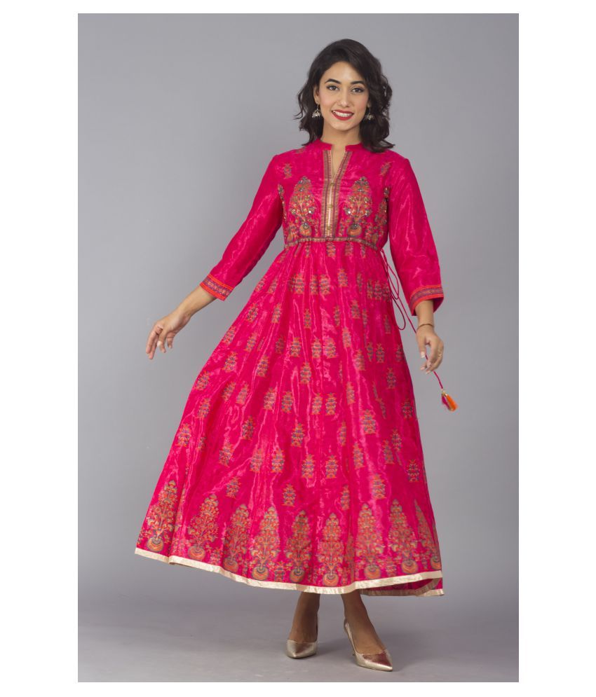     			Frionkandy Pink Shantoon Phiran Kurti