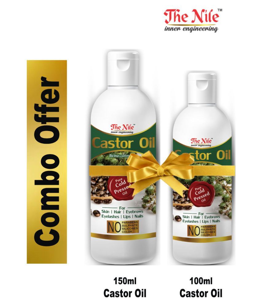     			The Nile Castor Oil 150 Ml + Castor Oil 100 ML 250 mL Pack of 2