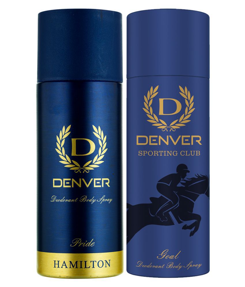     			Denver - Pride & Goal 165ml Pack of 2 Deodorant Spray for Men 330 ml ( Pack of 2 )