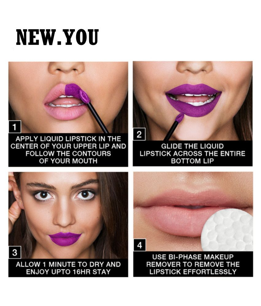 New.You Matte Me Long Lasting Matte Liquid Lipstick Mauven Mauve 6 mL