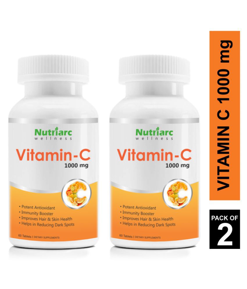     			Nutriarc Wellness Vitamin C 1000 mg Orange Vitamins Tablets Pack of 2