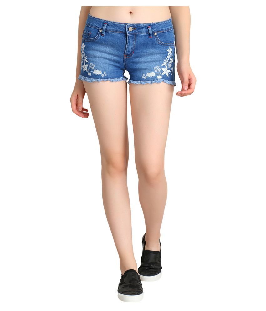 denim hot pants womens