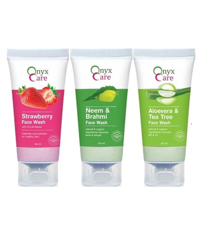     			Onyx Care - Skin Inflammation Reducing Face Wash + Scrub For All Skin Type ( Pack of 3 )