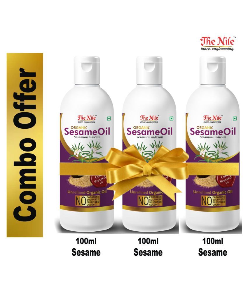     			The Nile Sesame Oil 100 Ml X 3 300 ML Hair Growth Oil 300 mL Pack of 3