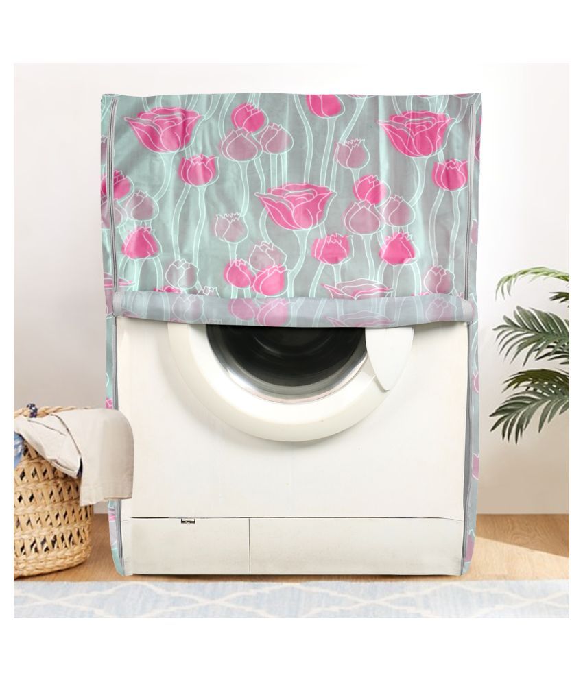     			E-Retailer Single PVC Pink Washing Machine Cover for Universal Front Load