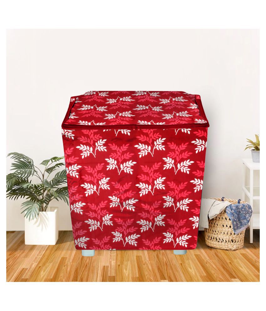     			E-Retailer Single Polyester Maroon Washing Machine Cover for Universal Semi-Automatic
