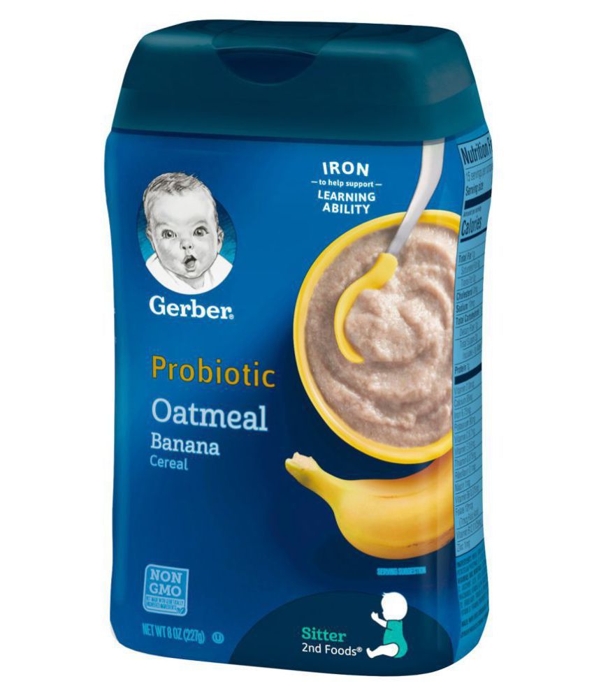 Gerber Baby Food oatmeal banana Infant Cereal for 6 Months + ( 227 gm