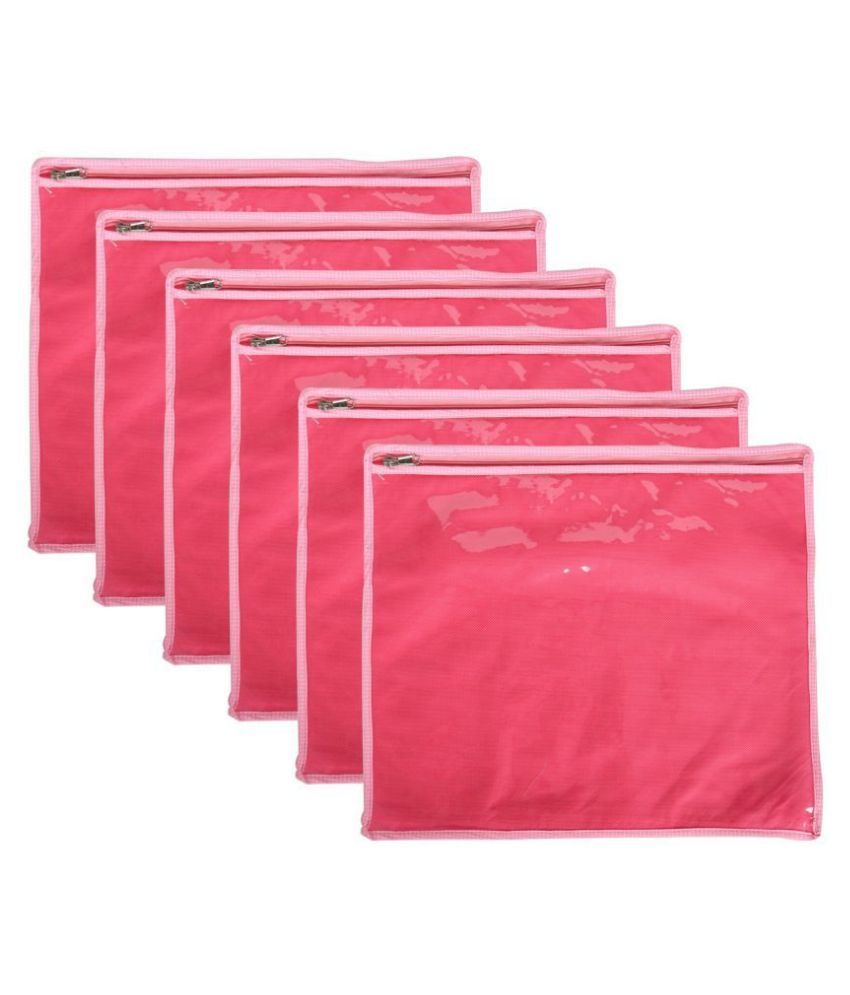     			RAJA Pink Saree Covers - 6 Pcs