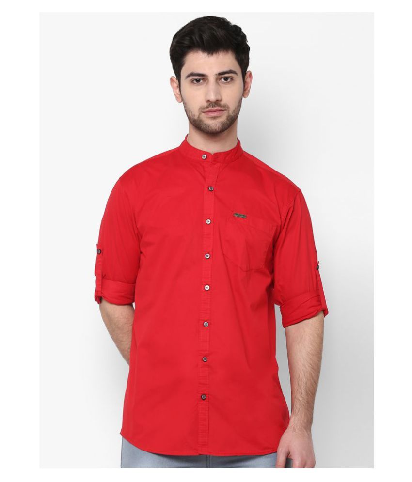     			Urbano Fashion 100 Percent Cotton Red Shirt