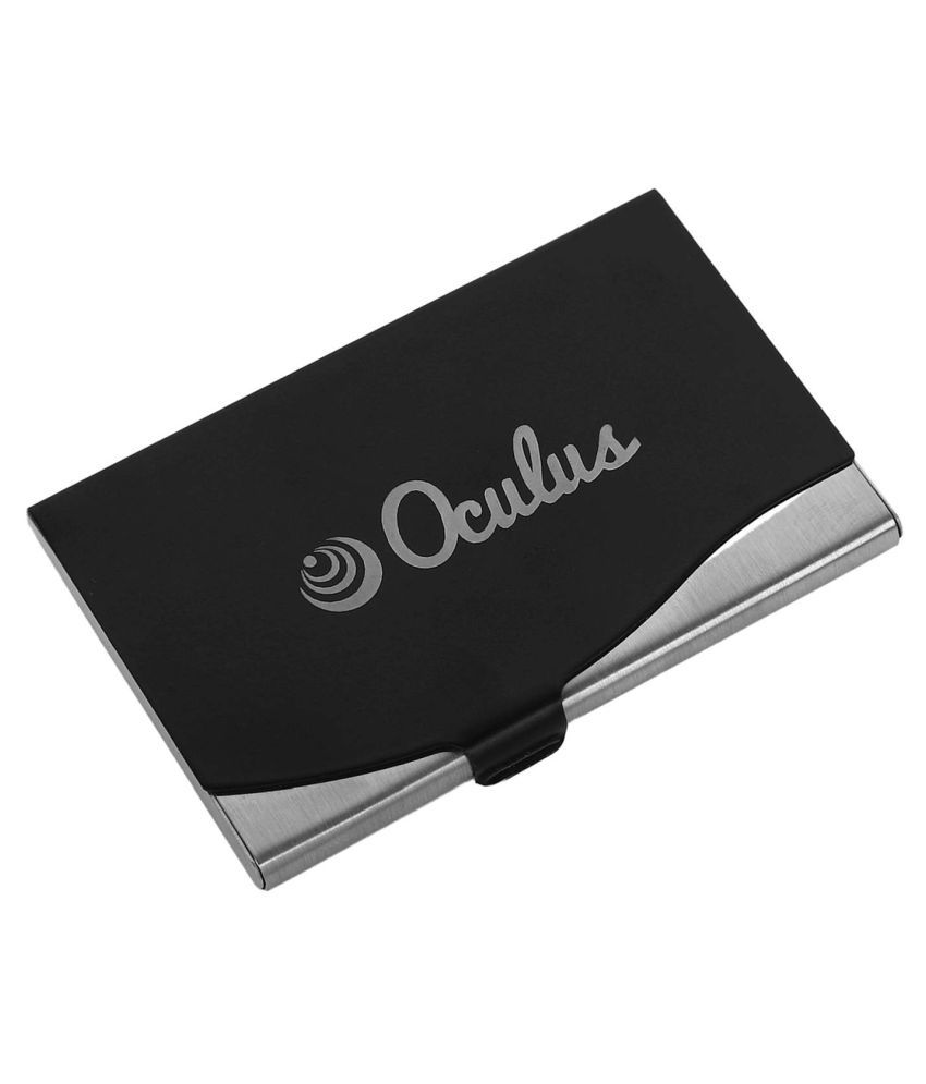 OCULUS Flap Black Travel Card Holder