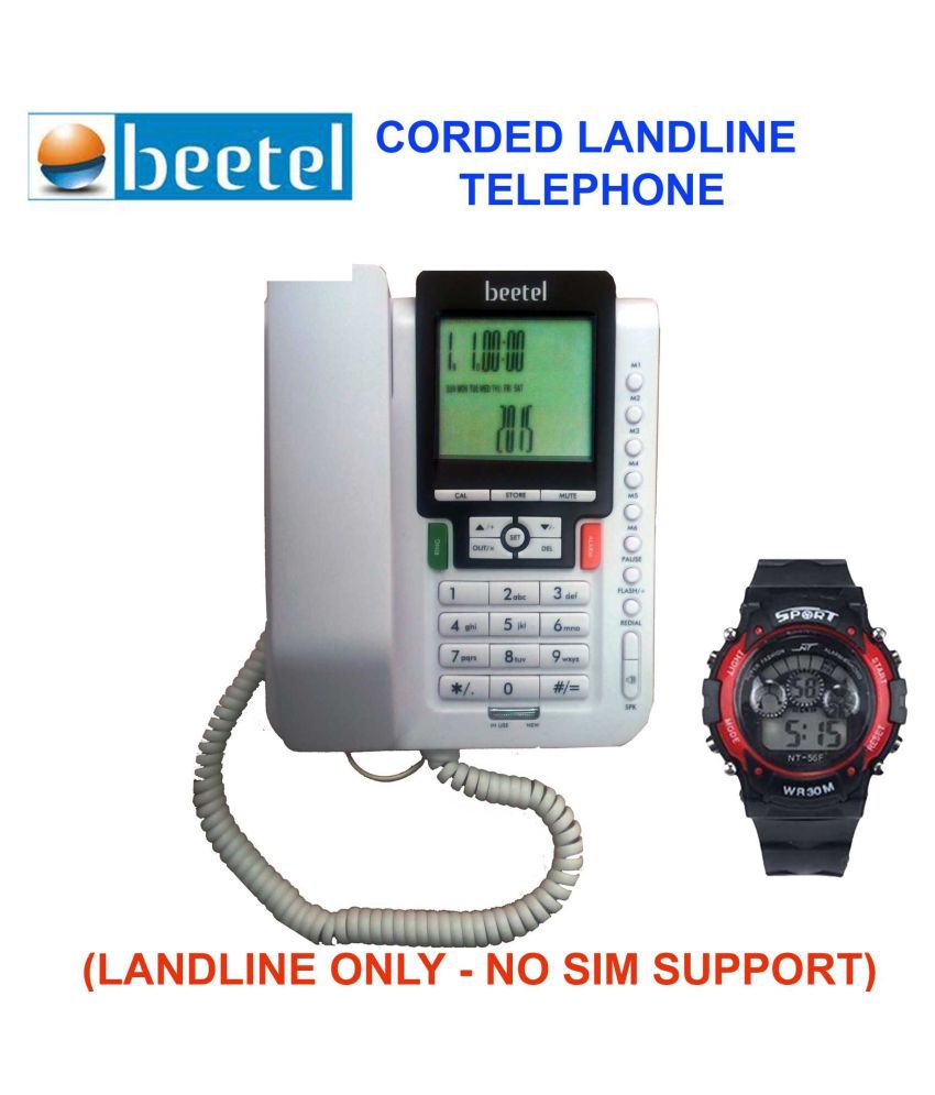 Beetel B m71 Corded Landline Phone ( White )