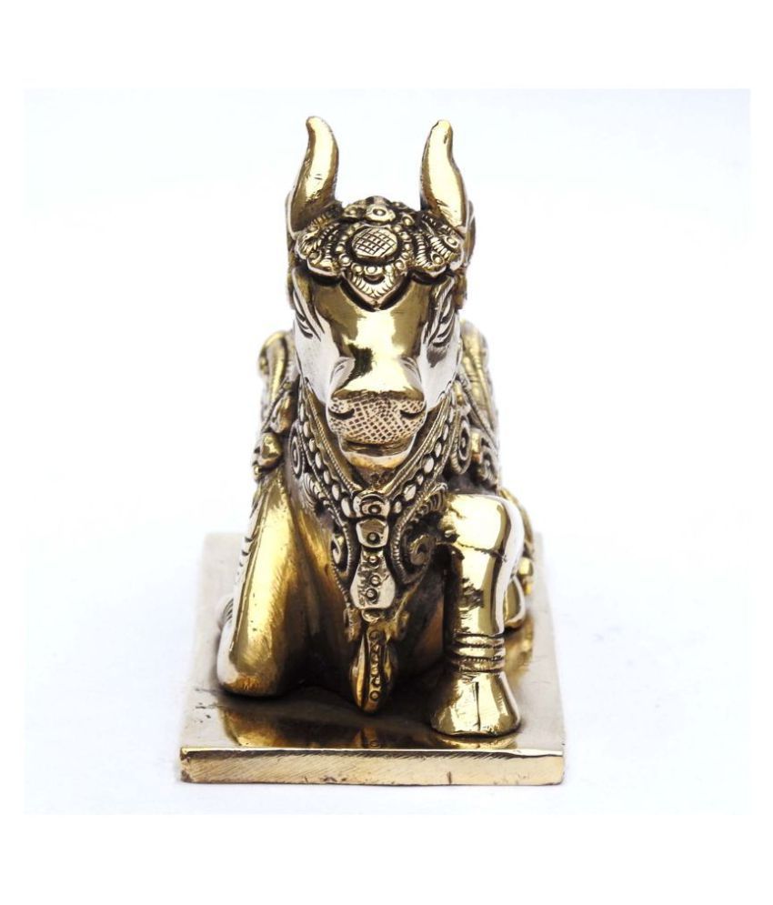 Brass Made Nandi (Bull) Sculpture or Statue Buy Brass Made Nandi (Bull