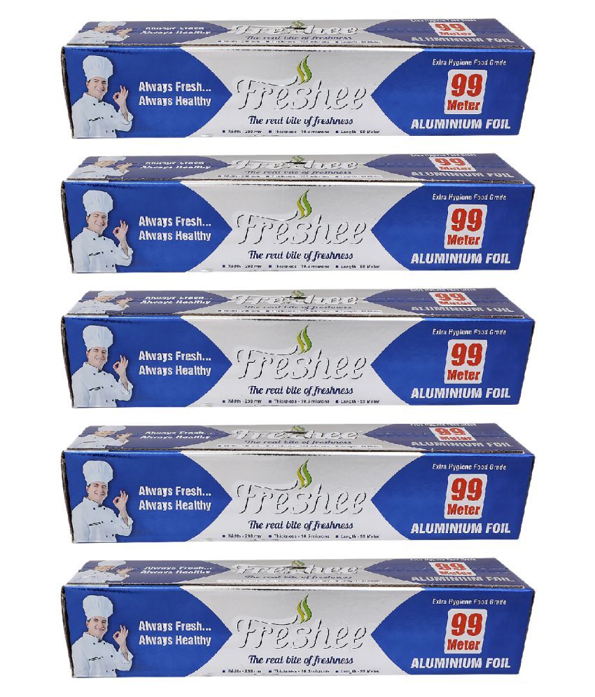     			Freshee 99m Aluminium Foil Papar Roll Pack of 5