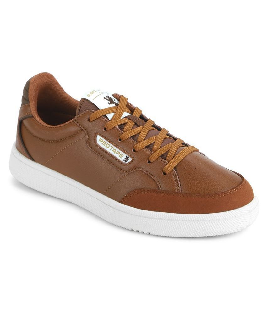 red tape men tan sneakers