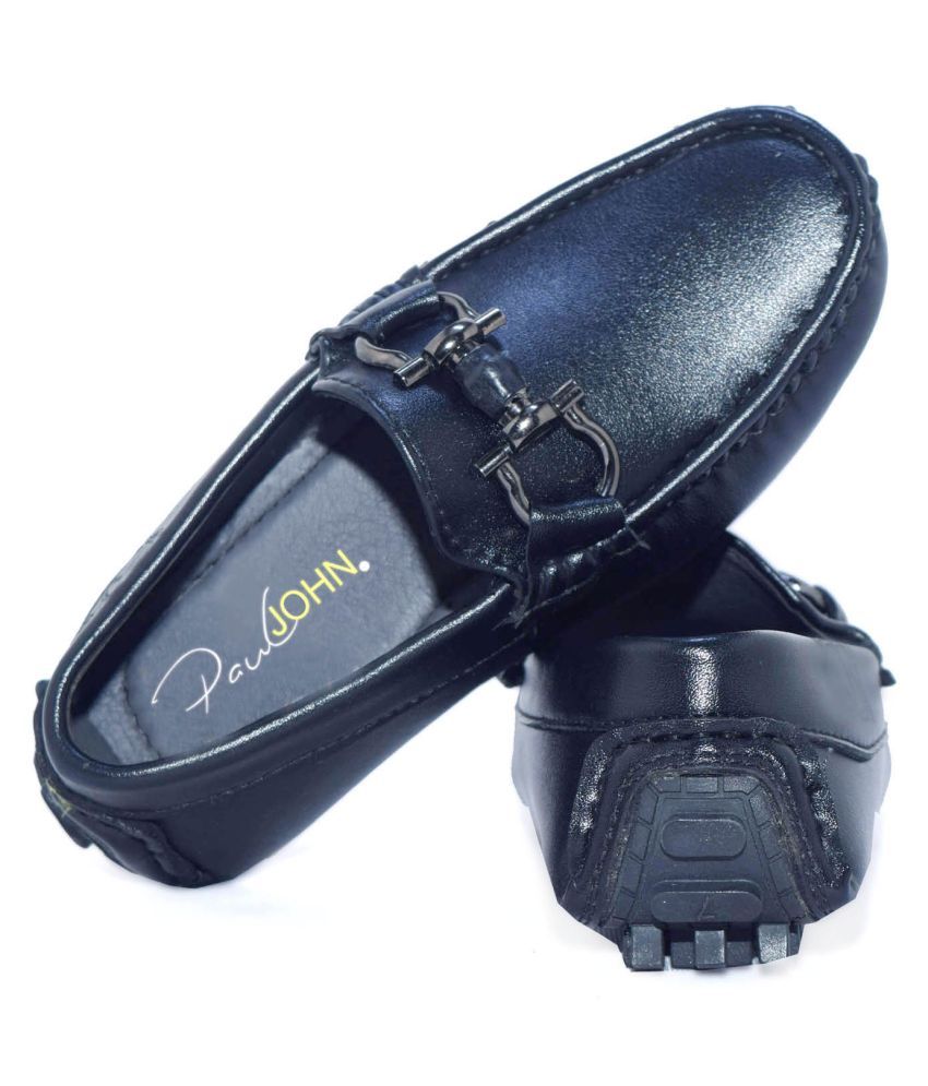 PAUL JOHN Boys Black Loafers Price in India Buy PAUL JOHN Boys Black