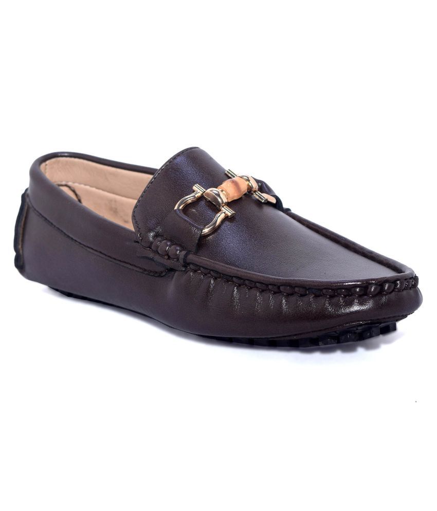 PAUL JOHN Boys Brown Loafers Price in India- Buy PAUL JOHN Boys Brown ...