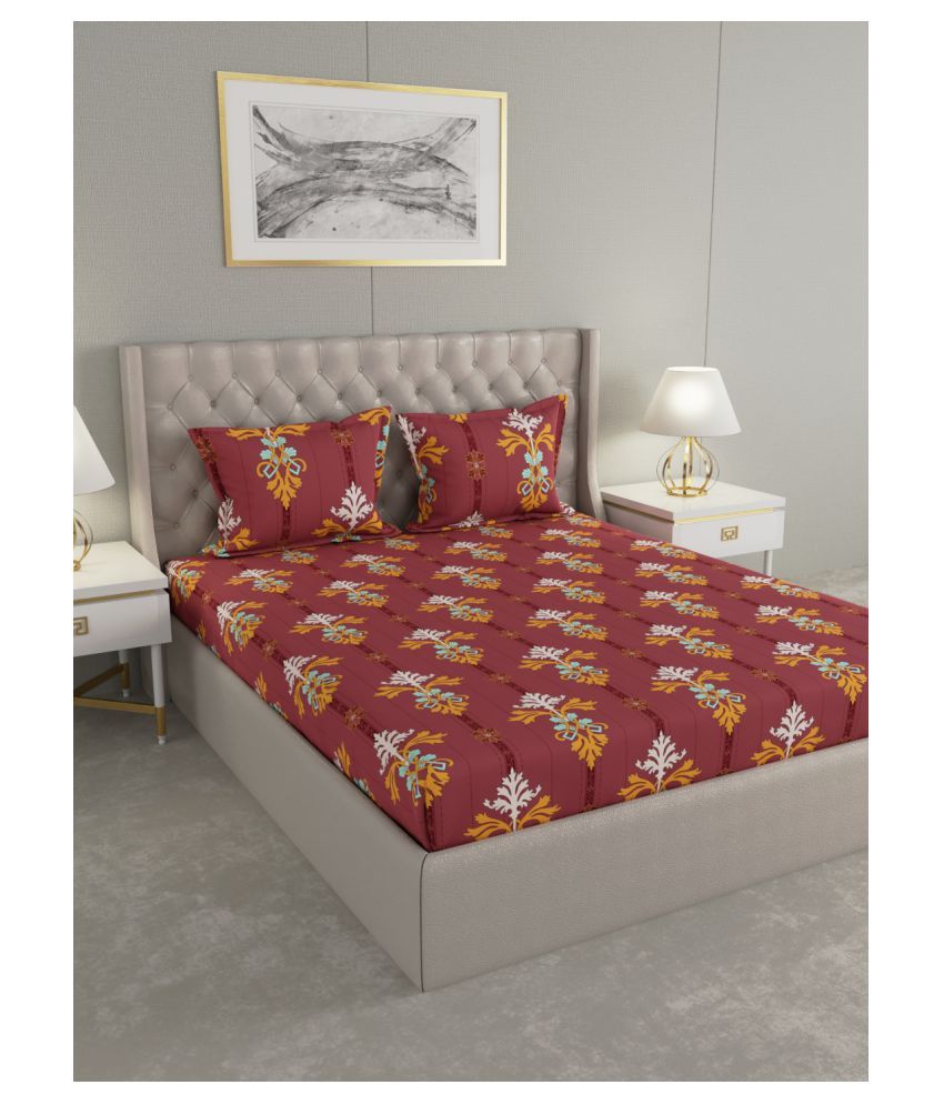 Raymond Home Cotton Double Bedsheet with 2 Pillow Covers Buy Raymond