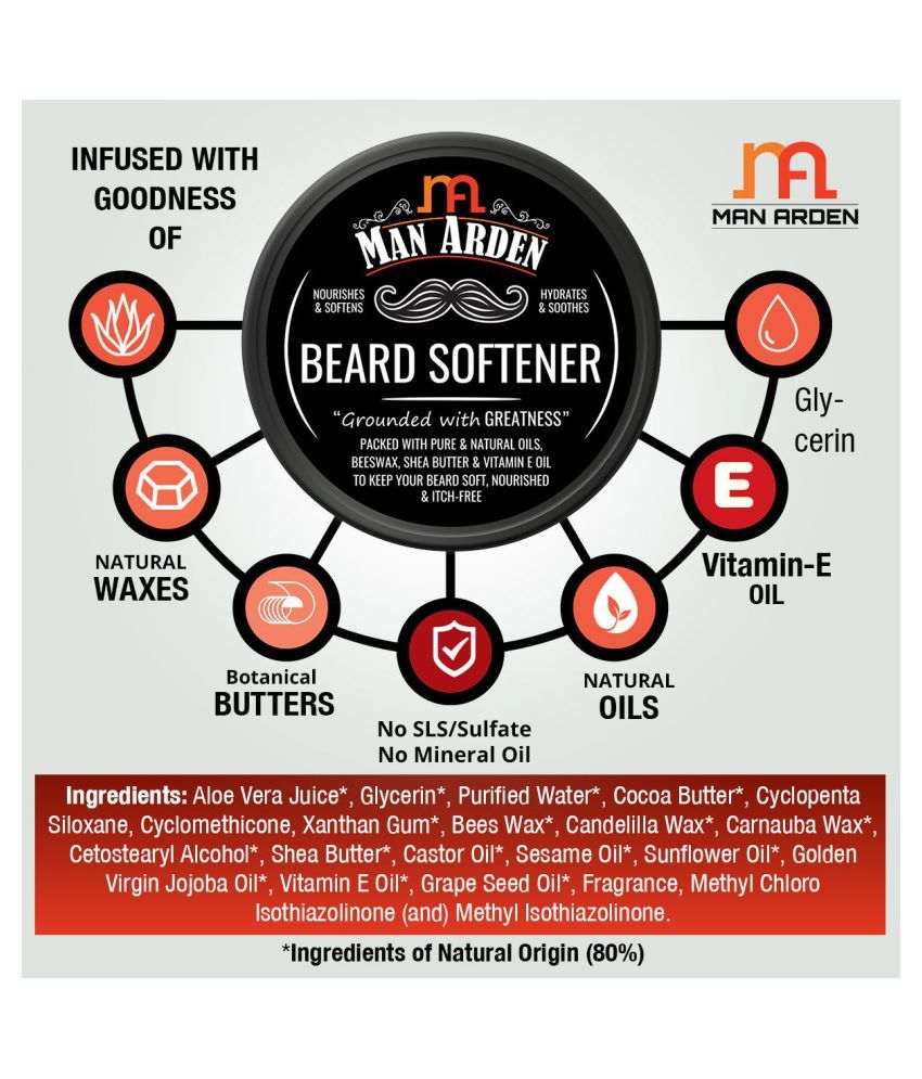 Man Arden Beard Softener & Moustache Wax 50 g Buy Man Arden Beard
