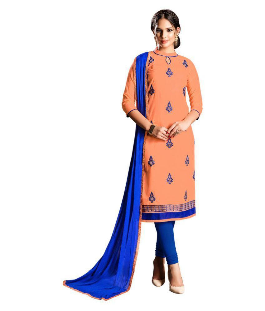 SAINOOR Pink Cotton Dress Material Buy SAINOOR Pink Cotton Dress