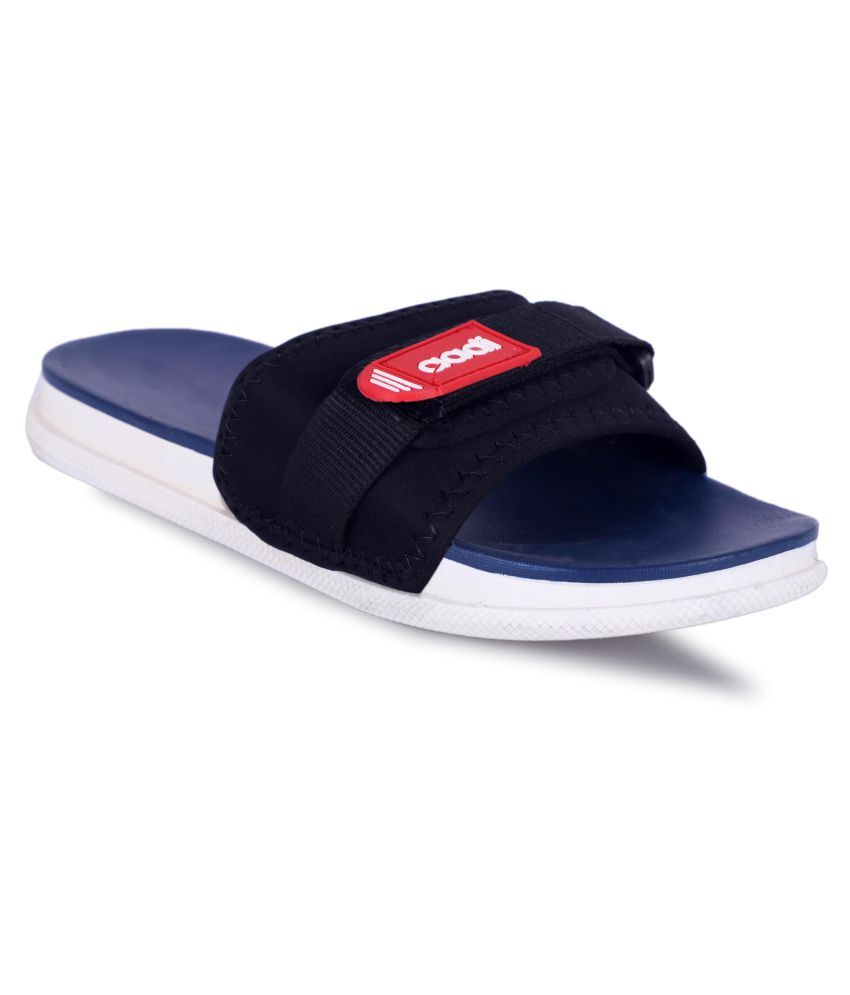     			Aadi - Blue  Synthetic Slide Flip flop