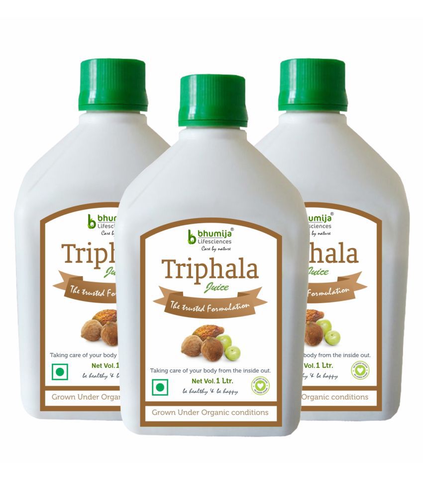    			BHUMIJA LIFESCIENCES Triphala Juice Nutrition Drink Liquid 3 l Pack of 3