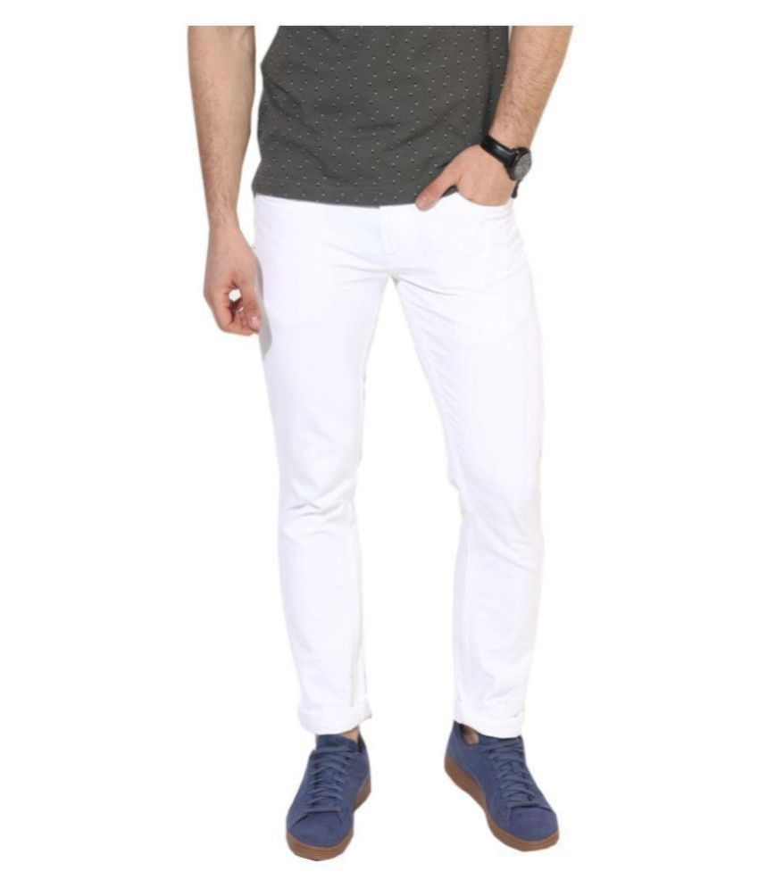     			Lawson White Skinny Jeans