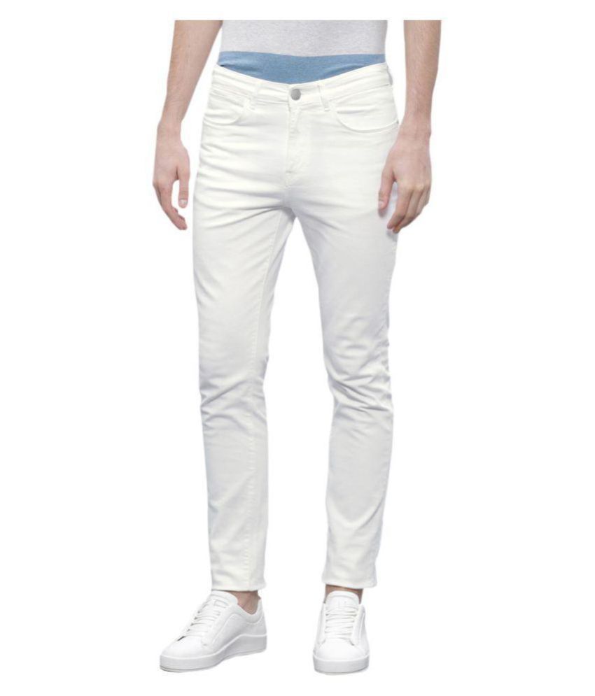     			Lawson White Skinny Jeans