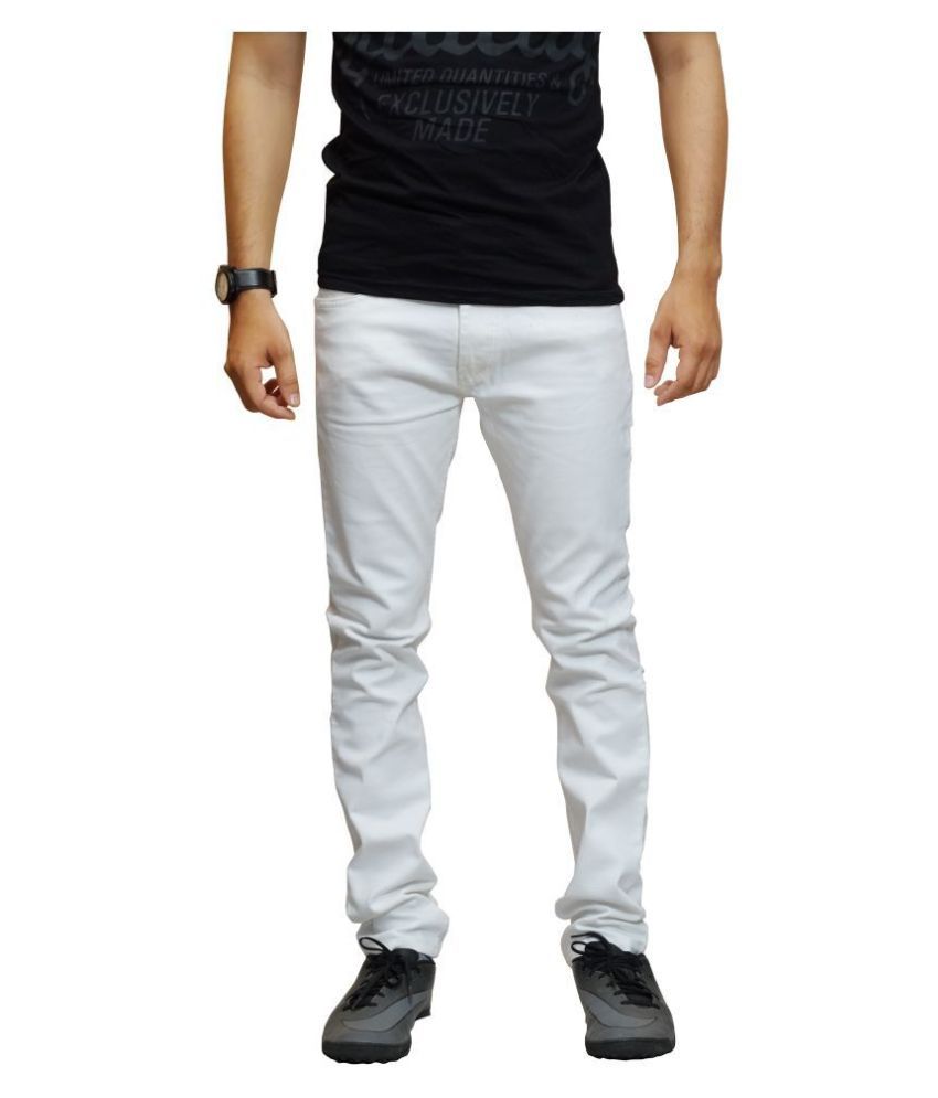     			Lawson White Slim Jeans