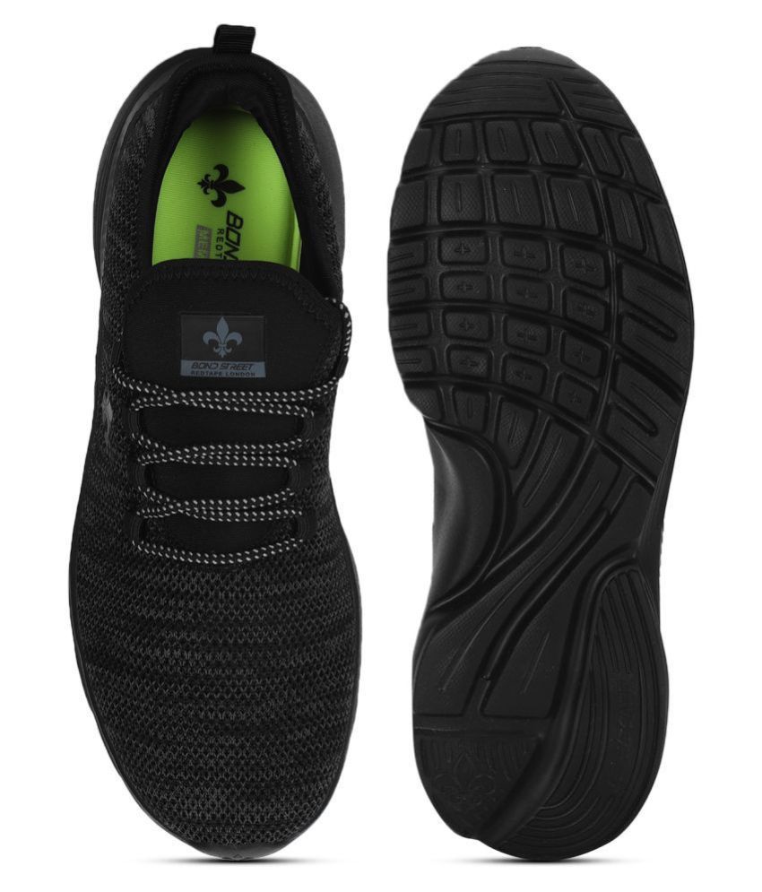 Bond Street By Red Tape Walking Black Running Shoes Buy