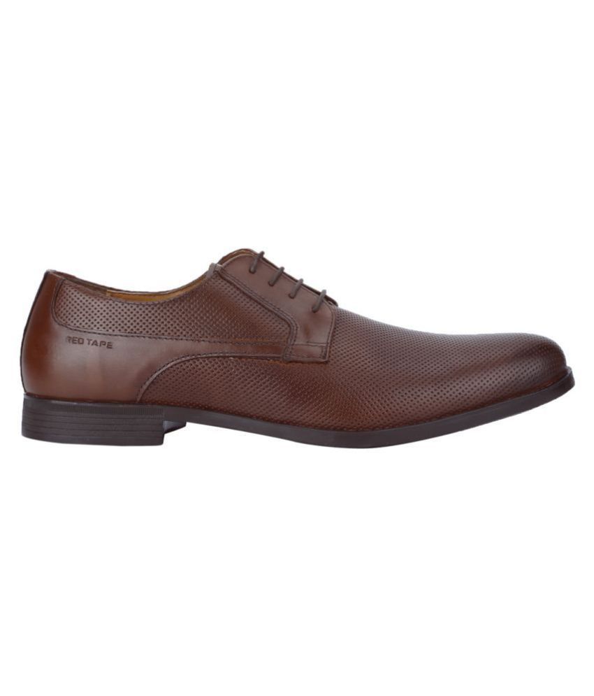 red tape genuine leather derby shoes
